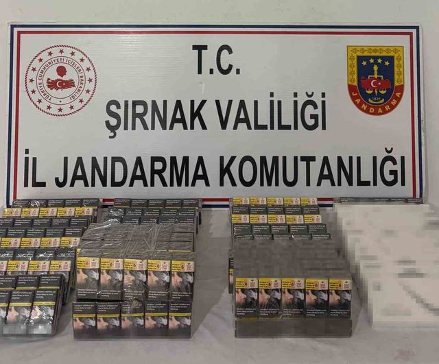Şırnak'ta jandarmanın haftalık baskınında milyonluk kaçak yük ele geçirildi