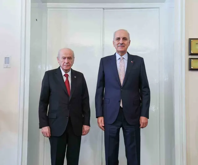 TBMM başkanı Kurtulmuş'tan Bahçeli'ye ziyaret