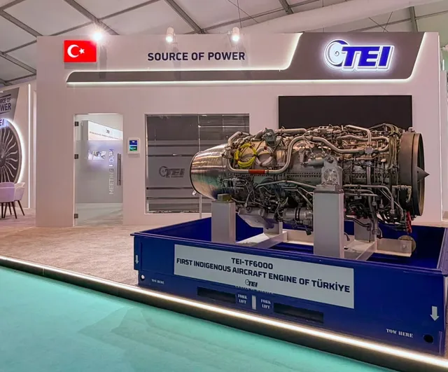 TEI Farnborough havacılık fuarı'nda millî motorlarını sergiliyor