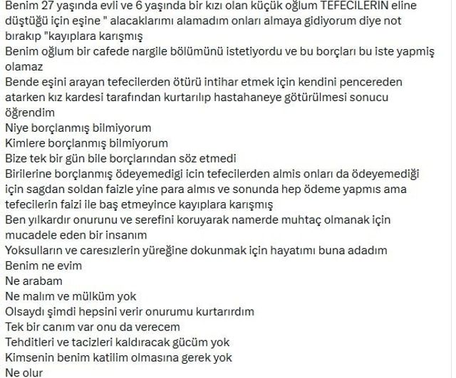 Yazar İlhami Işık: tefeciler yüzünden kaybolan oğluna vasiyet bıraktı