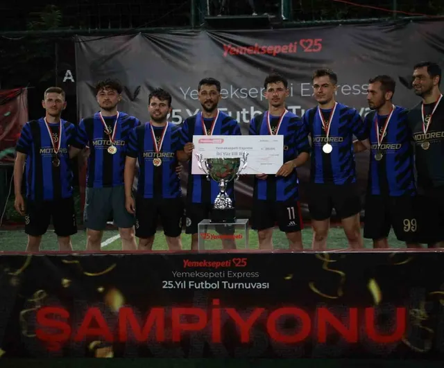 Yemeksepeti Express 25. yıl futbol turnuvasının şampiyonu belli oldu