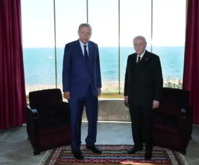 Ahlat'ta Malazgirt anmasında Erdoğan ile Bahçeli bir araya geldi