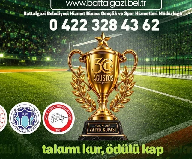 Battalgazi'de gençler 30 ağustos zafer kupası için sahaya inecek