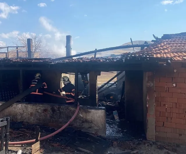Bayanpınar'da çıkan yangın tek evi kullanılamaz bıraktı