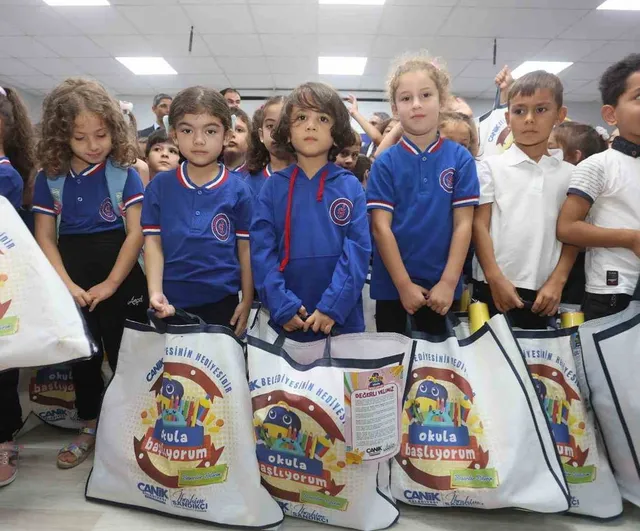 Canik'ten okula ilk adımda destek: tüm birinci sınıf öğrencilere çanta ve kırtasiye
