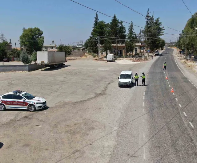Drone destekli denetimle Kilis yollarında güvenlik gözetimi