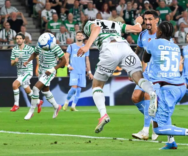 Ferencvaros, Trabzonspor'u 4-0 yendi; bordo-mavililer Konferans Ligi'ne devam edecek