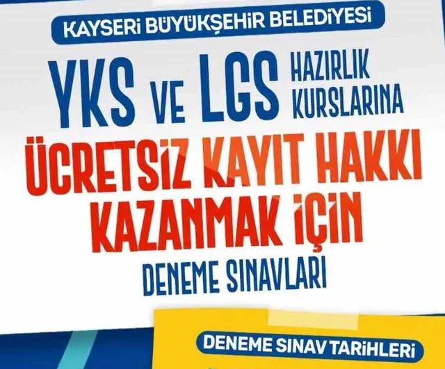 Genç KAYMEK ile başarı yolculuğu: ücretsiz YKS ve LGS deneme sınavları başladı