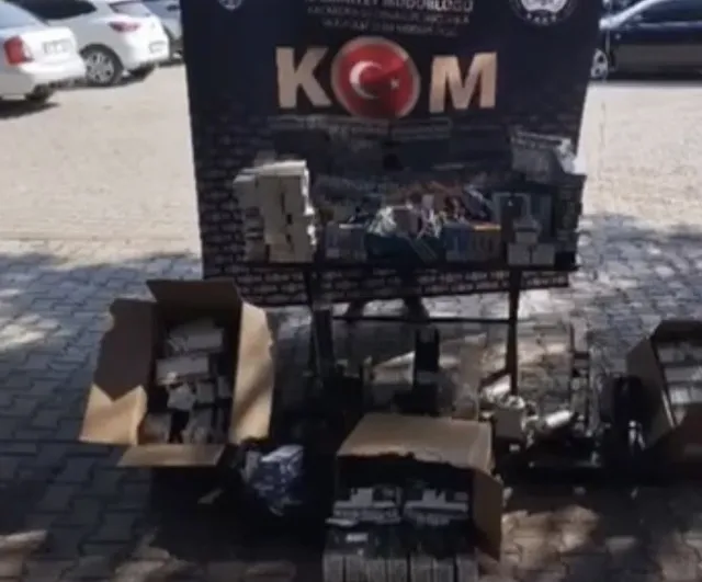 Kaçak sigara operasyonunda makaron üretim hattı ve elektronik cihazlar ele geçirildi