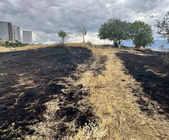 Karabük’te anız yangını ormanlık alana sıçramadan söndürüldü