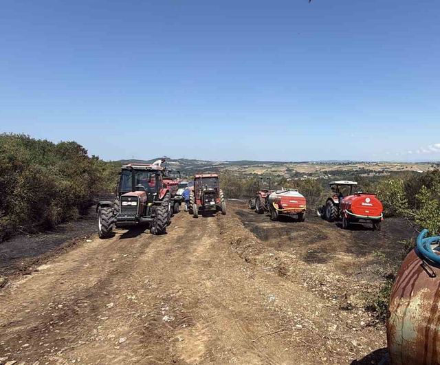 Kaynarca'da makilik yangını ekip ve vatandaş dayanışmasıyla söndürüldü