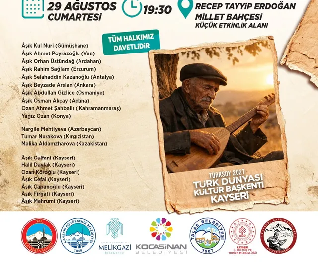 Kayseri'de âşık geleneği uluslararası şölenle seslenecek