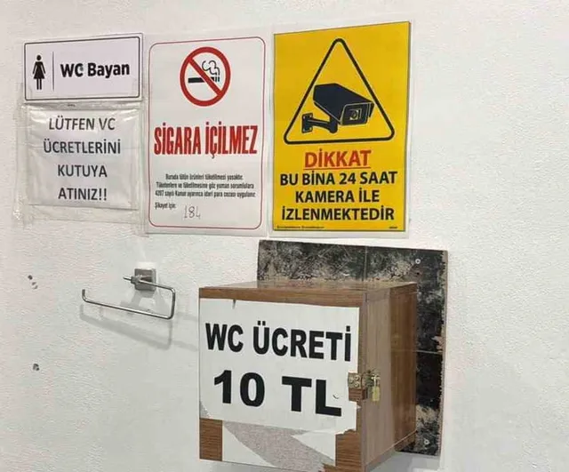Kent meydanındaki kadınlar tuvaletinde hırsızlık güvenlik kameralarına takıldı