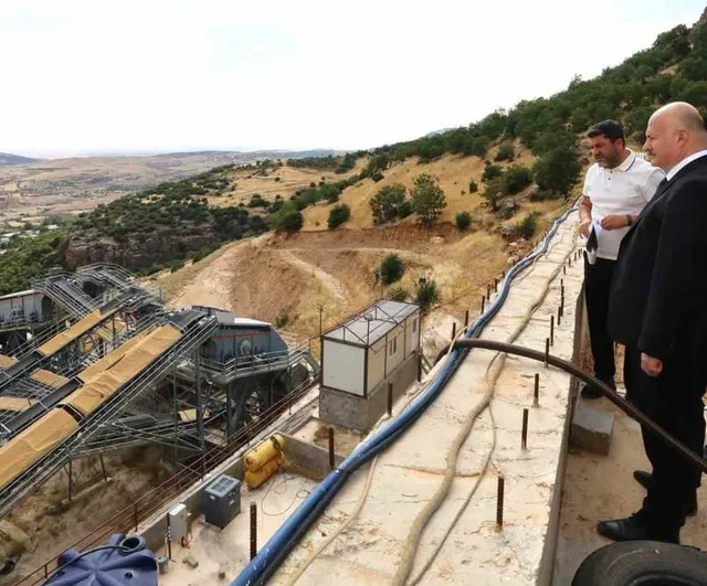 Küçük Oluklu'da tesis denetimi: Abdullah Küçük çalışanlarla bir araya geldi