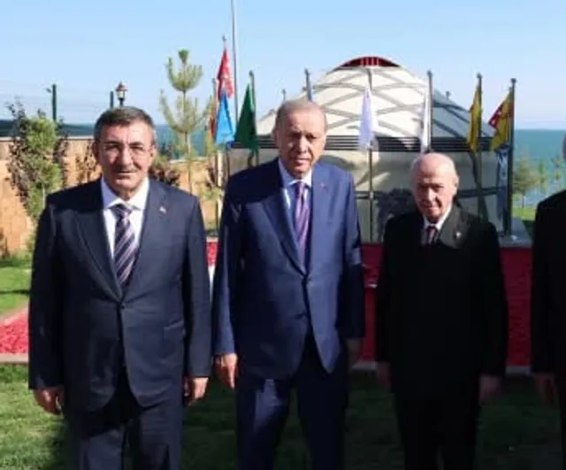 Malazgirt anmasında Erdoğan ve Bahçeli görüşmesi