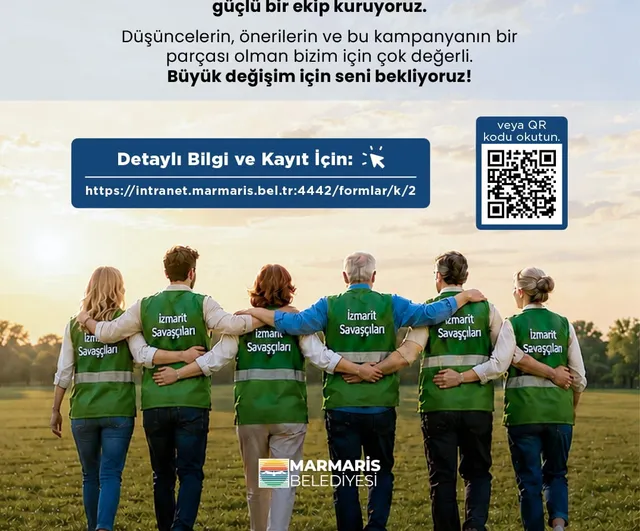 Marmaris'te izmaritlere karşı gönüllü seferberlik