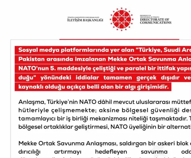 Müttefiklik tartışmalarında DMM: Mekke ortak savunma anlaşması NATO ile çelişmiyor