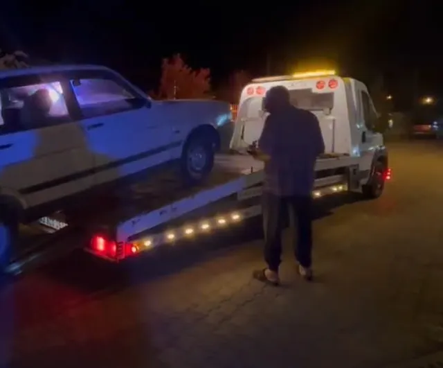 Sürücü aracını bırakıp kaçtı, kısa sürede yakalandı