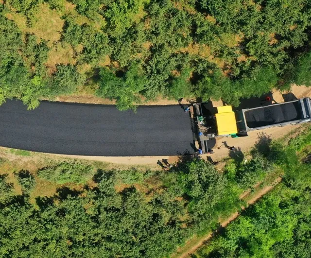 Turizm rotasına sıcak asfalt, Ohtamış şelalesi daha erişilebilir