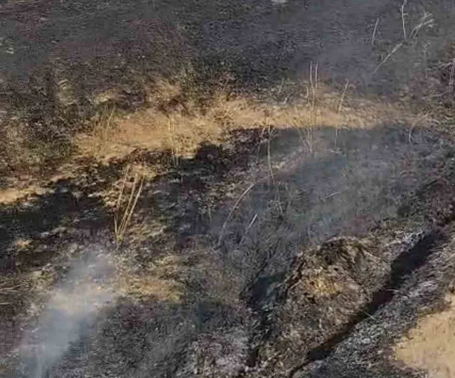 Yozgat'ta tarla temizliği alevlere döndü, yaklaşık bin dönüm otluk kül oldu