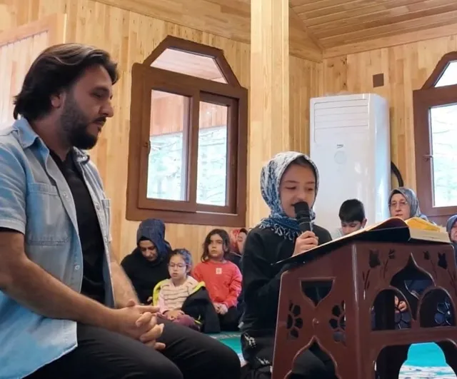 Zorkun'da minik kalpler Kur'an-ı Kerim tilavetiyle yaylayı doldurdu