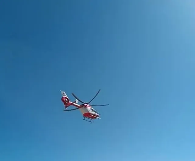Beypazarı'nda zamanla yarış: kalp krizi hastası helikopter ambulansla Ankara Şehir Hastanesine sevk edildi