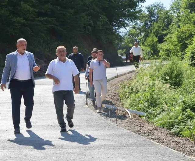 Canik'te kırsala 150 milyonluk beton yol yatırımı hayata geçirildi