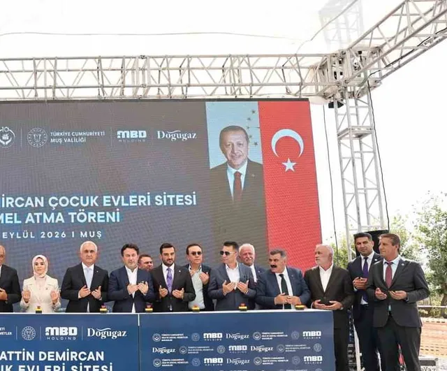 Çocuk evleri sitesi temel atıldı: Muş'ta ev ortamında bakım modeline geçiş