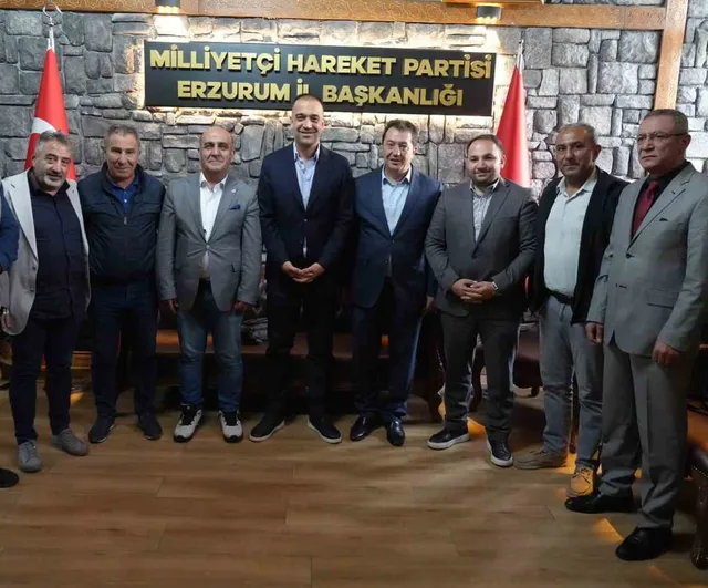DAGC yönetiminden MHP Erzurum il başkanına hayırlı olsun ziyareti