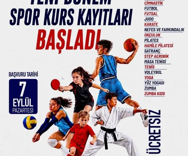 Denizli'de her yaşa ücretsiz spor fırsatı 22 branşla başlıyor