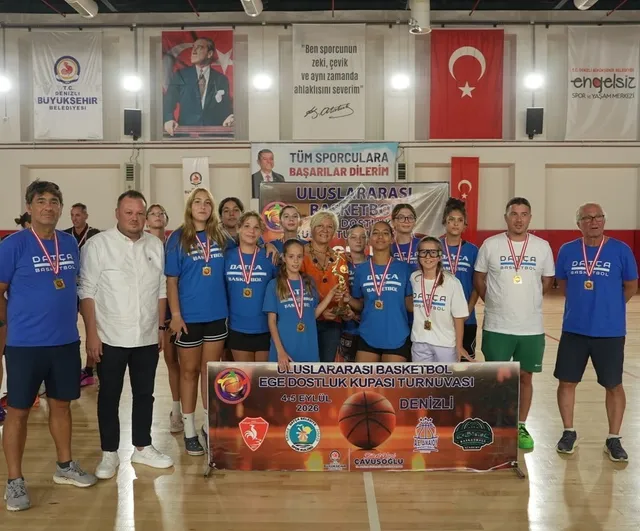 Ege köprüsü: Denizli'de dostluk ve basketbol buluşması