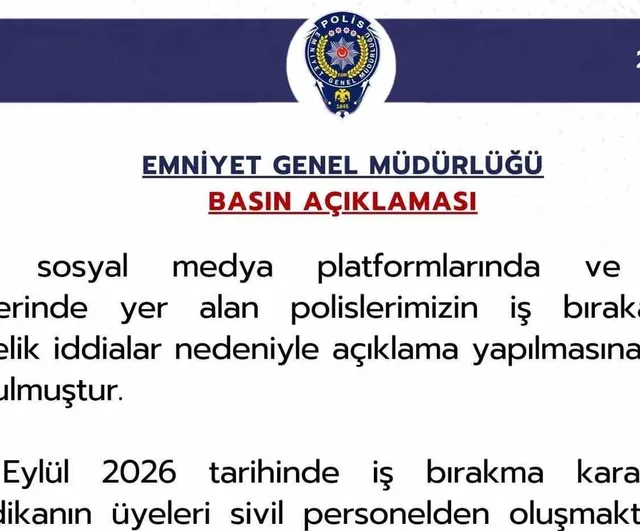 Emniyet: polisler iş bırakmayacak, karar sivil personele ait