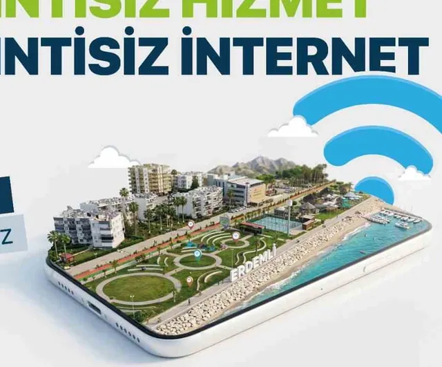 Erdemli sahilinde 7 kilometrelik ücretsiz Wi‑Fi 7 ve fiber ağı