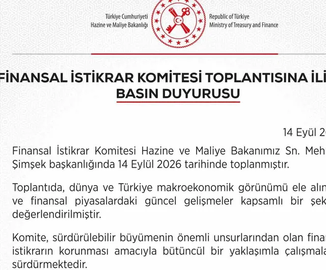 Finansal istikrar komitesi Mehmet Şimşek başkanlığında sürdürülebilir büyümeyi değerlendirdi