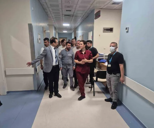 Hizmet standartları için yerinde değerlendirme: Cizre Devlet Hastanesi'nde hasta ziyaretleri