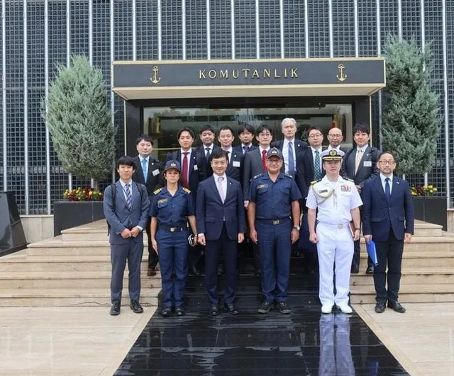 Japonya Parlamentosu heyeti İstanbul Tersanesi Komutanlığında savunma sanayi iş birliği olanaklarını değerlendirdi
