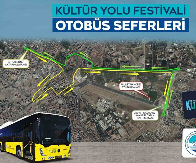 Kayseri Büyükşehir'den Türkiye Kültür Yolu Festivali için kapsamlı ulaşım düzenlemesi