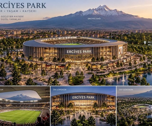 Kayseri'ye Erciyes silüetiyle bütünleşen 365 gün yaşayan butik stadyum hayali