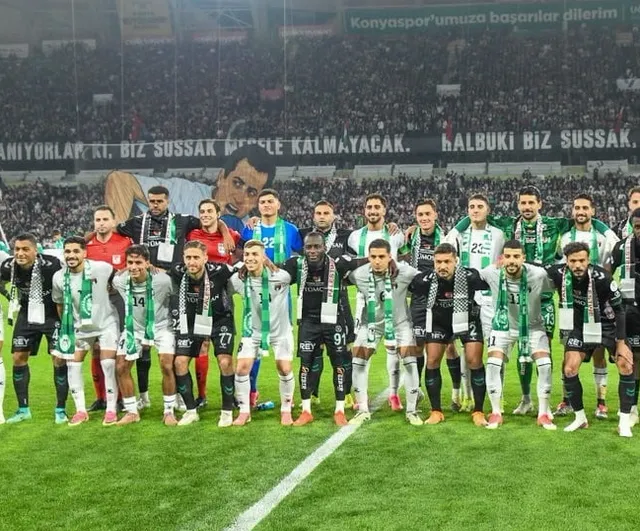 Konya'da birlik mesajı: Konyaspor ve Filistin milli takımı aynı sahada