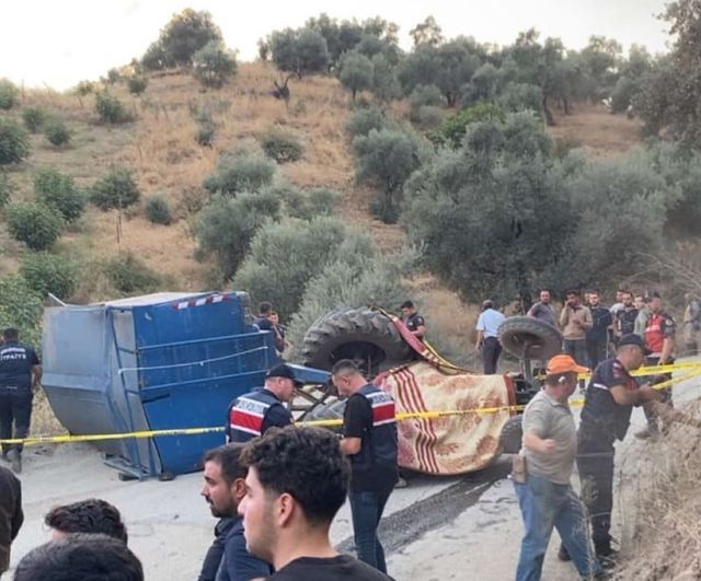 Köşk'te seyyar pide fırını taşıyan traktörün kayması bir can aldı