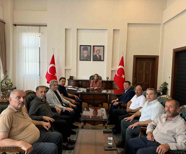Kuluncak belediye başkanı Cengiz'den Bayguş'a nezaket ziyareti
