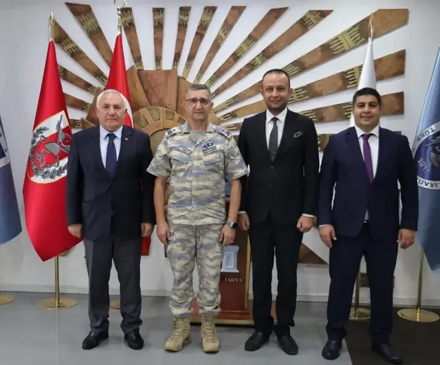 Kütahya'da kurumlar arası iş birliği vurgusu: başkan yardımcılarından tuğgeneral Mustafa Baş'a ziyaret