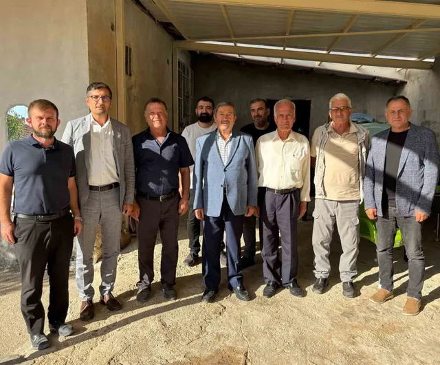 Mahallenin nabzını tutan ziyaret: Alican Bozkurt Kerimli muhtarı Kazım Kızılkaya’yı ağırladı