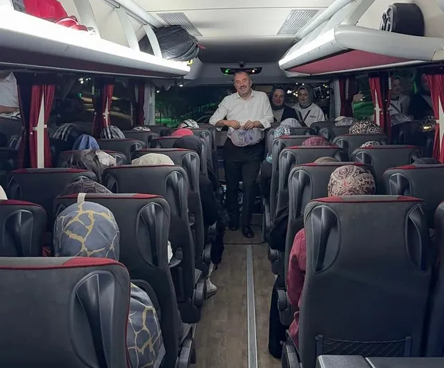 Pursaklar'da ev hanımlarına yönelik kültür gezilerinin final kafilesi uğurlandı