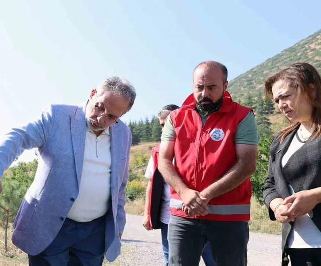 Talas'ta Ali Dağı'na kurulan yangın kalkanı ilk müdahaleyi hızlandıracak