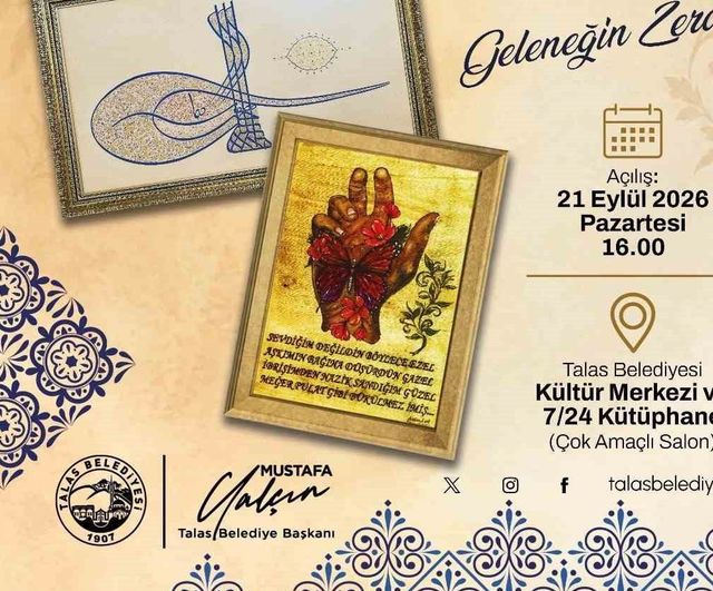 Talas’ta geleneğin zarafeti sanatla buluşuyor