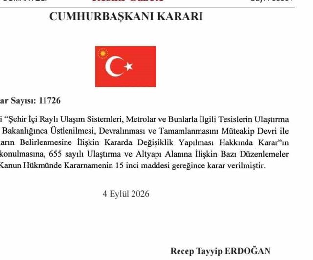 Van’da şehir içi raylı sistem bakanlık sorumluluğuna geçti