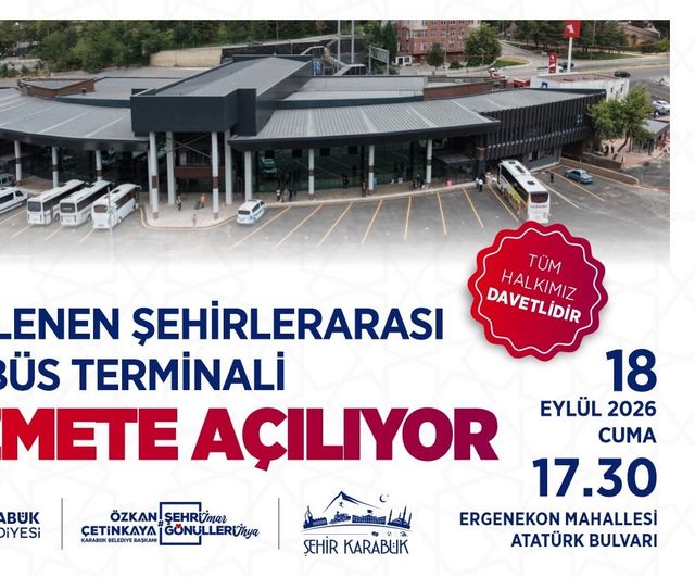 Yenilenen terminalle hareketlenen Karabük ulaşımı 18 eylül'de resmen hizmete başlıyor