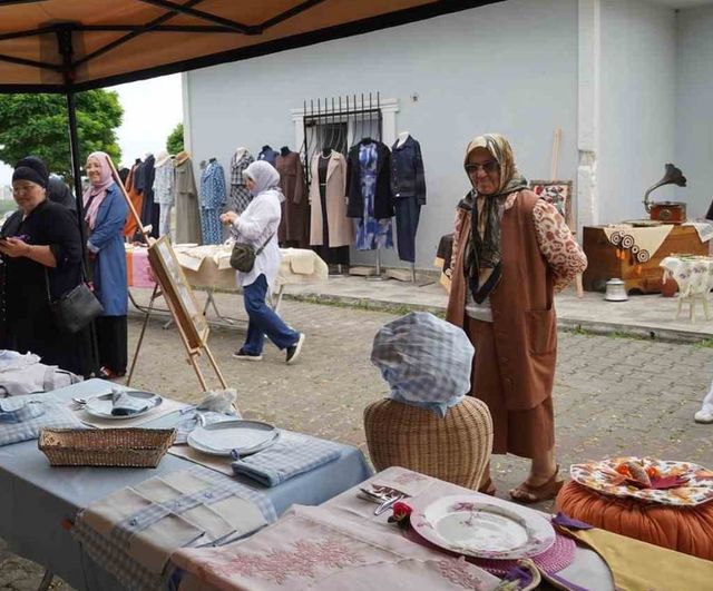 Atakum'da Atatepe Kültür Evi kadınların üretim merkezi oldu