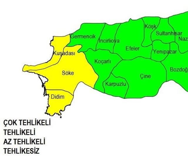 Aydın'da batı ilçelerine akşamdan itibaren sağanak uyarısı